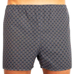 Sem embalagem - Boxers clássicos para homem Foltýn diamante azul escuro