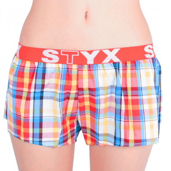 3PACK Boxers para mulher Styx desporto elástico multi-colorido (T6212233)