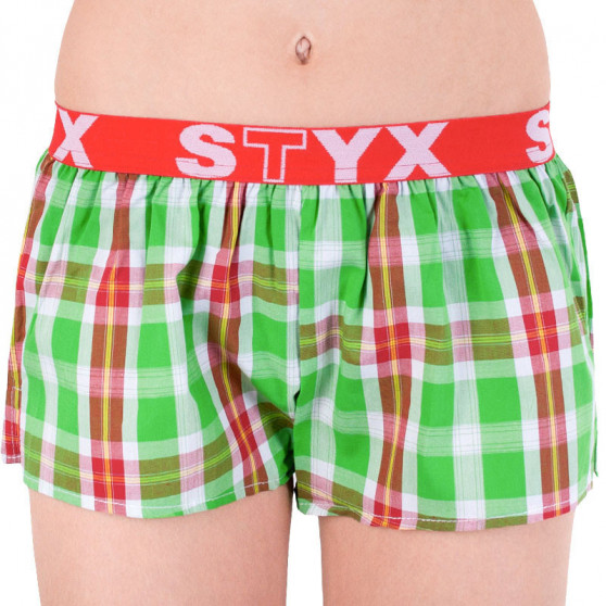 3PACK Boxers para mulher Styx desporto elástico multi-colorido (T6212233)