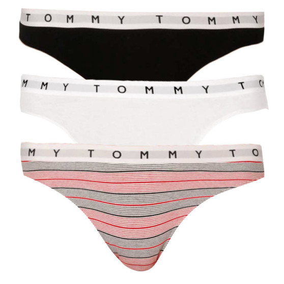 3PACK Tanga para mulher Tommy Hilfiger multicolorido (UW0UW02521 0W2)