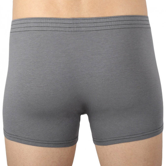 Boxers para homem Styx clássico elástico cinzento escuro (Q1063)