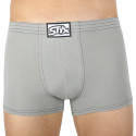 Boxers para homem Styx borracha clássica light grey (Q1062)