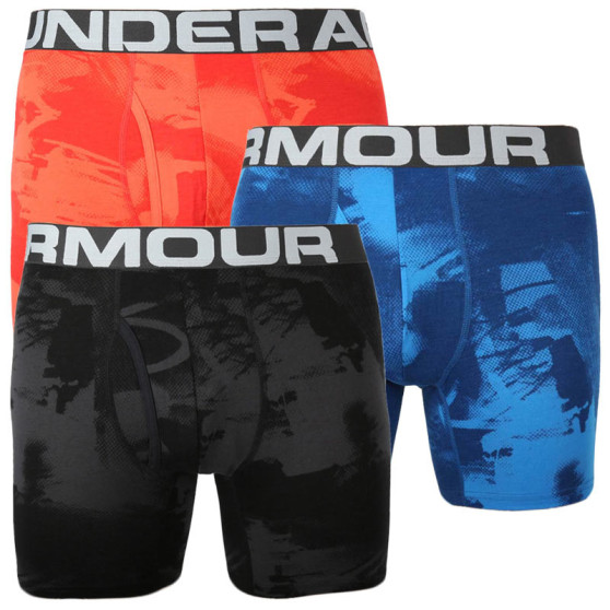 3PACK Boxers para homem Under Armour superdimensionado multicolorido (1363615 003)