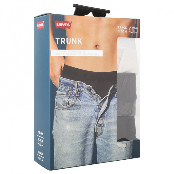 3PACK Boxers para homem Levis multicolorido (905045001 010)