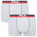 2PACK Boxers para homem Fila cinzento (FU5020/2-400)