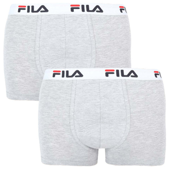 2PACK Boxers para homem Fila cinzento (FU5016/2-400)