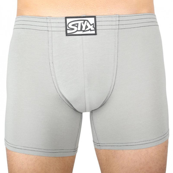 3PACK Boxers para homem Styx elástico clássico comprido (F10606263)