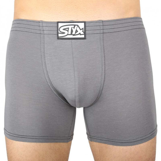 3PACK Boxers para homem Styx elástico clássico comprido (F10606263)