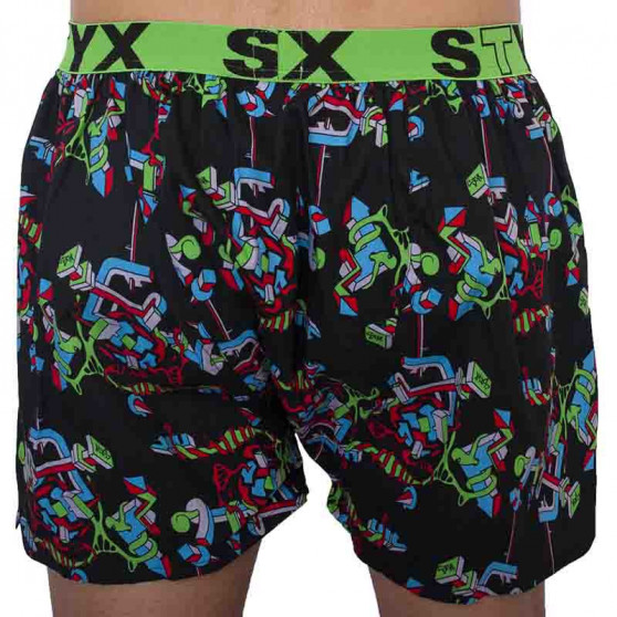 3PACK Boxers para homem Styx desporto elástico multicolorido (B9565758)