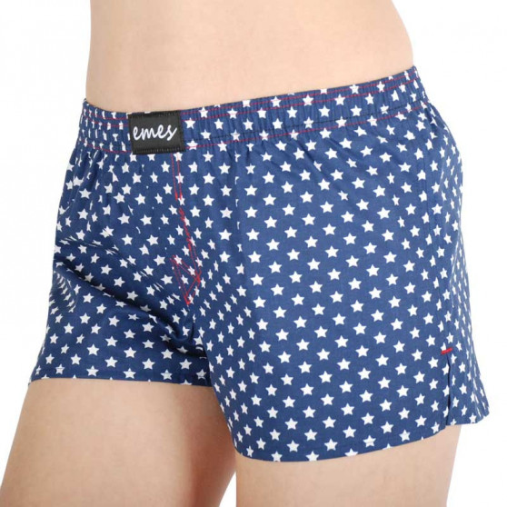 Boxers para mulher Emes azul escuro com estrelas (005)