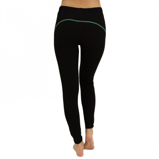 Leggings para mulher VoXX preto com risca verde (1149--)