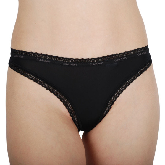 Tanga para mulher Calvin Klein preto (QD3763E-UB1)