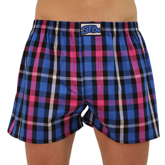 Boxers para homem Styx clássico elástico multi-colorido (A835)