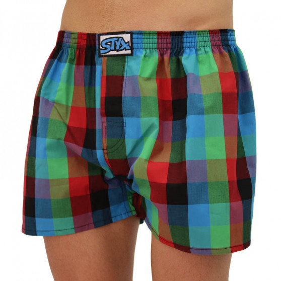 Boxers para homem Styx clássico elástico multi-colorido (A836)