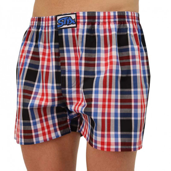 Boxers para homem Styx clássico elástico multi-colorido (A837)