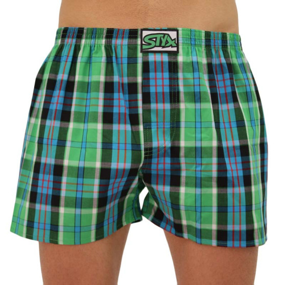 Boxers para homem Styx clássico elástico multi-colorido (A839)