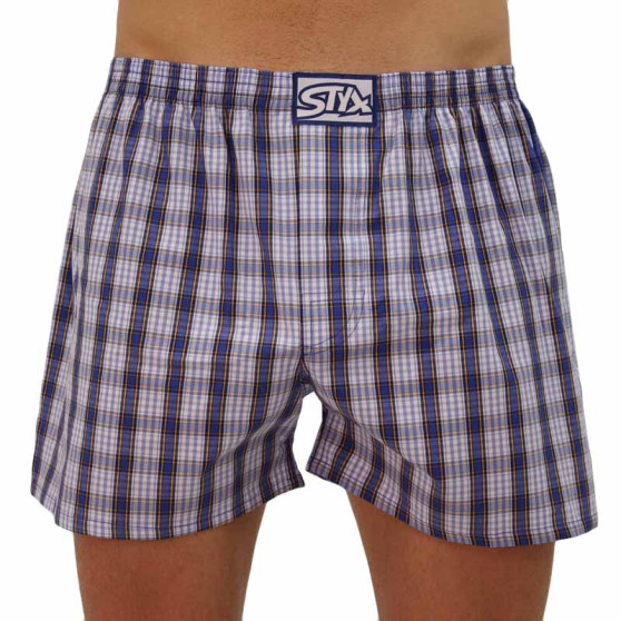 Boxers para homem Styx clássico elástico multi-colorido (A102)