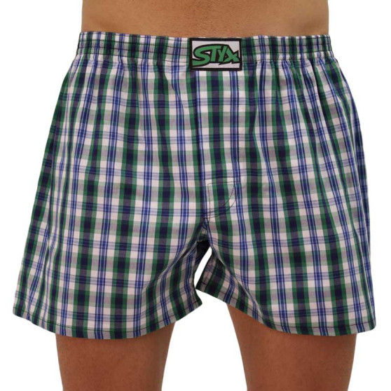 Boxers para homem Styx clássico elástico multi-colorido (A103)