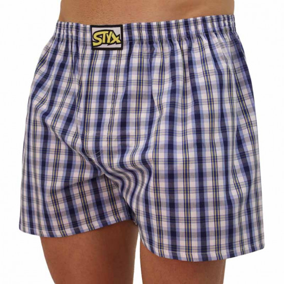 Boxers para homem Styx clássico elástico multi-colorido (A106)