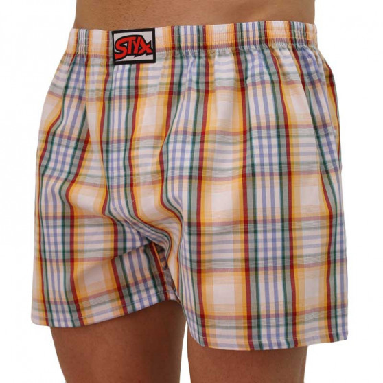 Boxers para homem Styx clássico elástico multi-colorido (A105)