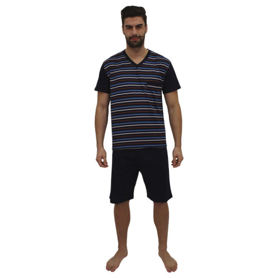 Pijama para homem Foltýn superdimensionado azul escuro (FPKN9)