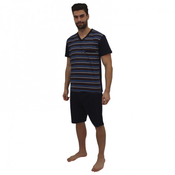 Pijama para homem Foltýn superdimensionado azul escuro (FPKN9)