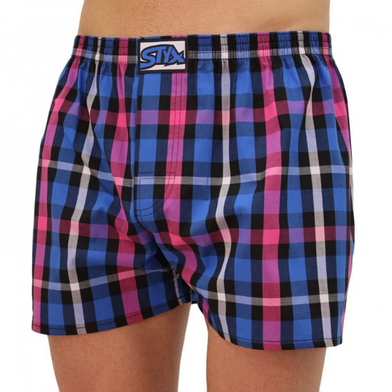 Sem embalagem - Boxers para homem Styx clássico elástico multicolorido (A835)