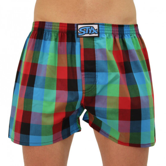 Sem embalagem - Boxers para homem Styx clássico elástico multicolorido (A836)