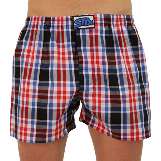 Sem embalagem - Boxers para homem Styx clássico elástico multicolorido (A837)