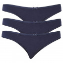 3PACK cuecas para mulher Lama azul escuro (L-400 MB-04)