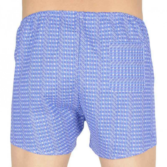 Boxers clássicos para homem Foltýn azul com rodas