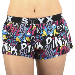 Boxers para mulher Styx arte esportes borracha Pink Bubble (T1058)