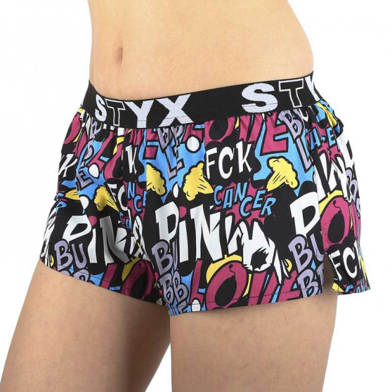 Boxers para mulher Styx arte esportes borracha Pink Bubble (T1058)