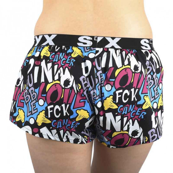 Boxers para mulher Styx arte esportes borracha Pink Bubble (T1058)