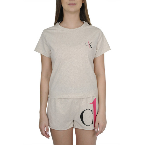 Pijama de senhora CK ONE bege (QS6443E-GGE)