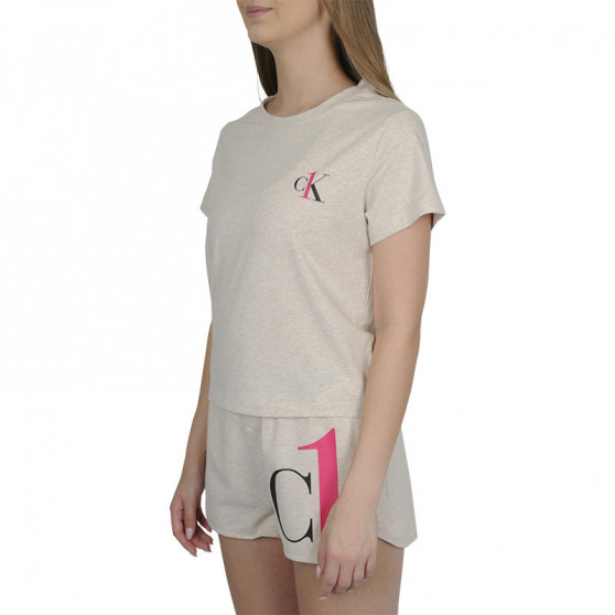 Pijama de senhora CK ONE bege (QS6443E-GGE)