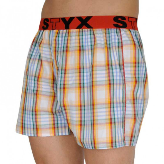 Boxers para homem Styx desporto elástico multicolorido (B105)