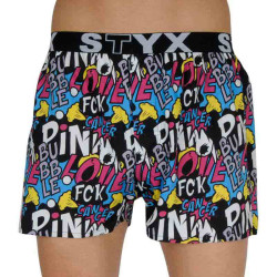 Boxers para homem Styx arte esportes borracha Pink Bubble (B1058)