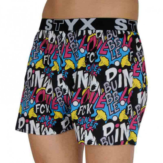 Boxers para homem Styx arte esportes borracha Pink Bubble (B1058)