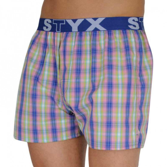 Boxers para homem Styx desporto elástico multicolorido (B108)