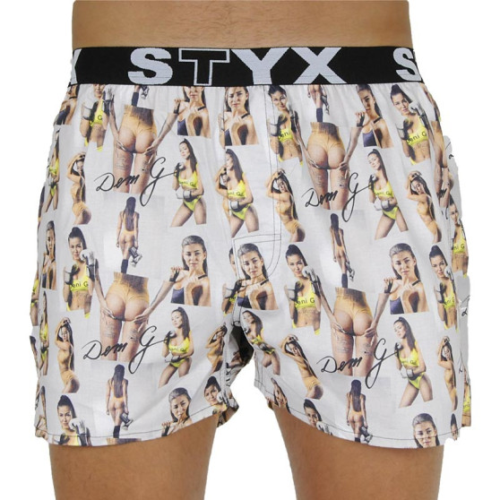 Boxers para homem Styx arte esportes borracha - Deni G - edição limitada (B1159)