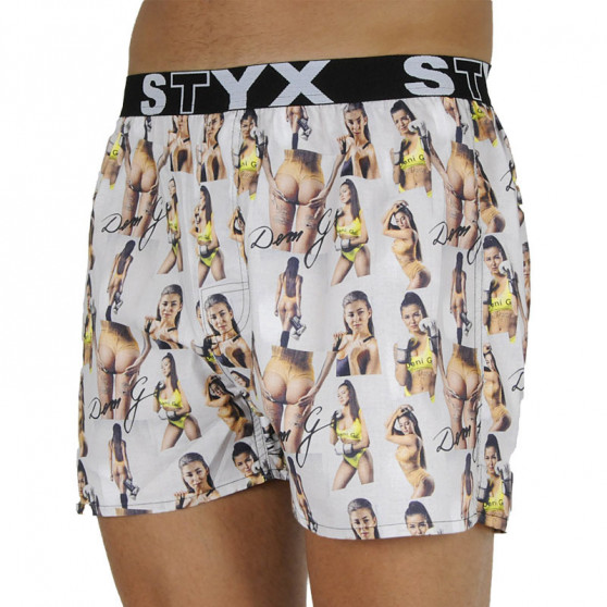 Boxers para homem Styx arte esportes borracha - Deni G - edição limitada (B1159)