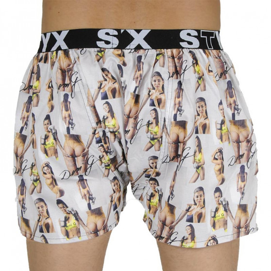 Boxers para homem Styx arte esportes borracha - Deni G - edição limitada (B1159)