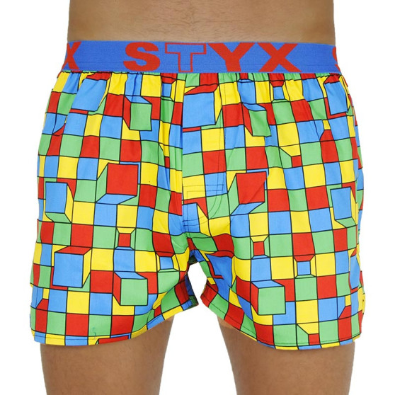 Boxers para homem Styx arte desportiva cubos de borracha (B959)