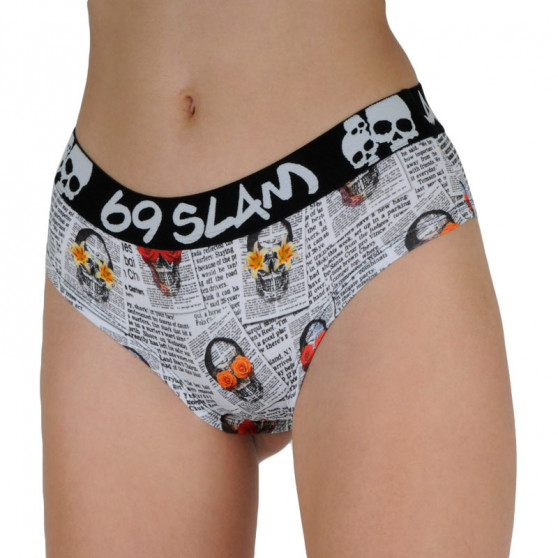 Cuecas para mulher 69SLAM boxer newspaper (GYXNSK-PO)