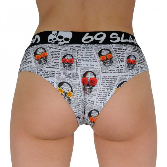 Cuecas para mulher 69SLAM boxer newspaper (GYXNSK-PO)