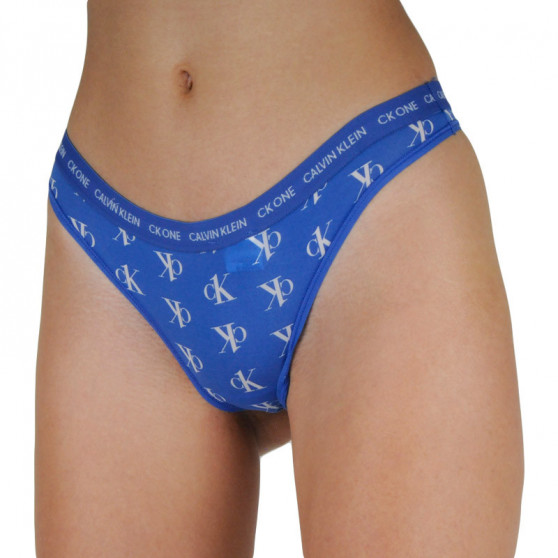 Tanga feminina CK ONE azul (QD3790E-J8W)