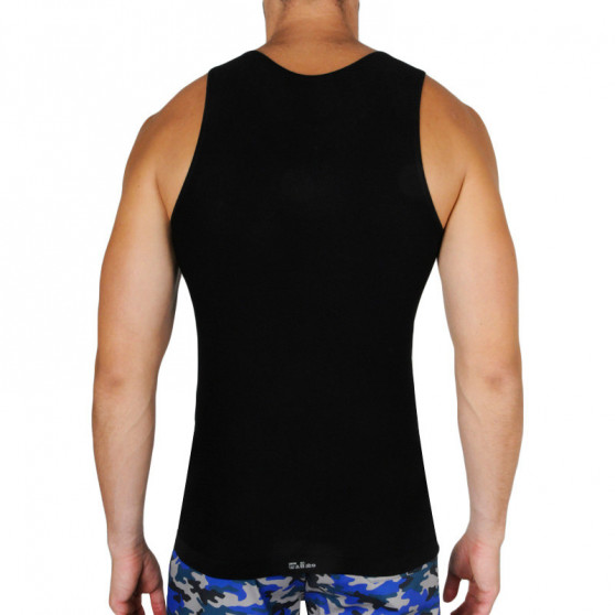 Camisola interior para homem Gino bambu preto (58008)