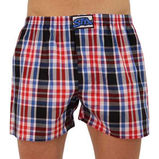 Boxers para homem Styx clássico de borracha superdimensionado multicolorido (E837)