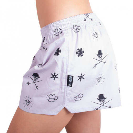 Boxers para mulher Infantia roxo claro com estampado DTKG8